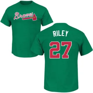 Austin Riley Atlanta Braves St. Patrick's Day Name & Number T-Shirt - Green