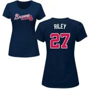 Austin Riley Women's Atlanta Braves Name & Number T-Shirt - Navy