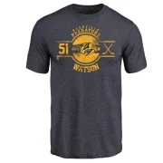 Austin Watson Nashville Predators Insignia Tri-Blend T-Shirt - Navy