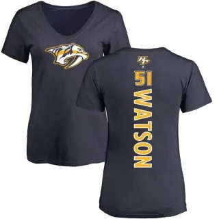 Austin Watson Women's Nashville Predators Backer T-Shirt - Navy