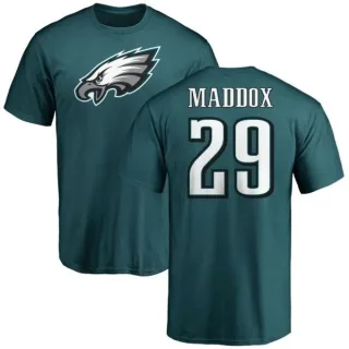 Avonte Maddox Philadelphia Eagles Name & Number Logo T-Shirt - Green