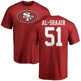 Azeez Al-Shaair San Francisco 49ers Name & Number Logo T-Shirt - Red