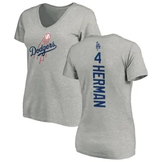 Babe Herman Women's Los Angeles Dodgers Backer Slim Fit T-Shirt - Ash