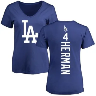 Babe Herman Women's Los Angeles Dodgers Backer Slim Fit T-Shirt - Royal