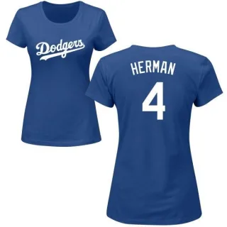 Babe Herman Women's Los Angeles Dodgers Name & Number T-Shirt - Royal