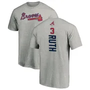 Babe Ruth Atlanta Braves Backer T-Shirt - Ash