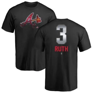 Babe Ruth Atlanta Braves Midnight Mascot T-Shirt - Black