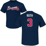 Babe Ruth Atlanta Braves Name & Number T-Shirt - Navy