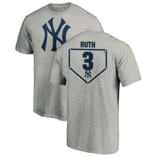 Babe Ruth New York Yankees RBI T-Shirt - Heathered Gray