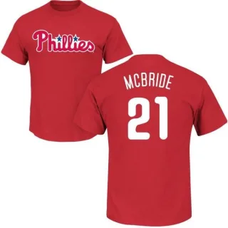 Bake Mcbride Philadelphia Phillies Name & Number T-Shirt - Red