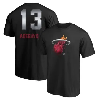 Bam Adebayo Miami Heat Black Midnight Mascot T-Shirt