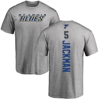 Barret Jackman St. Louis Blues Backer T-Shirt - Ash