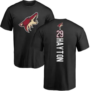 Barrett Hayton Arizona Coyotes Backer T-Shirt - Black