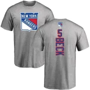 Barry Beck New York Rangers Backer T-Shirt - Ash