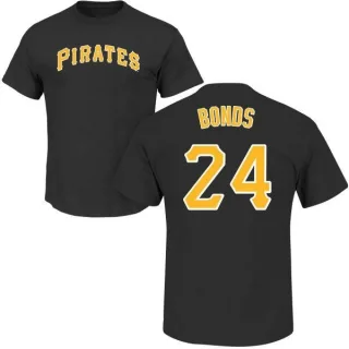 Barry Bonds Pittsburgh Pirates Name & Number T-Shirt - Black