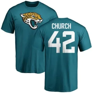 Barry Church Jacksonville Jaguars Name & Number Logo T-Shirt - Teal