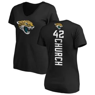 Barry Church Women's Jacksonville Jaguars Backer Slim Fit T-Shirt - Black