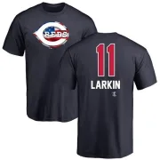 Barry Larkin Cincinnati Reds Name and Number Banner Wave T-Shirt - Navy