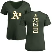 Barry Zito Women's Oakland Athletics Backer Slim Fit T-Shirt - Green