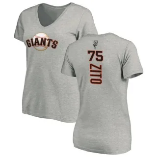 Barry Zito Women's San Francisco Giants Backer Slim Fit T-Shirt - Ash