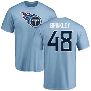 Beau Brinkley Tennessee Titans Name & Number Logo T-Shirt - Light Blue