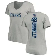 Beau Brinkley Women's Tennessee Titans Backer V-Neck T-Shirt - Ash