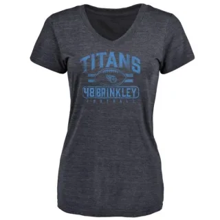 Beau Brinkley Women's Tennessee Titans Flanker Tri-Blend T-Shirt - Navy