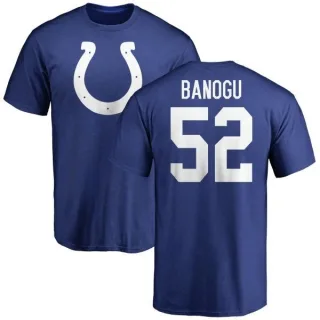 Ben Banogu Indianapolis Colts Name & Number Logo T-Shirt - Royal