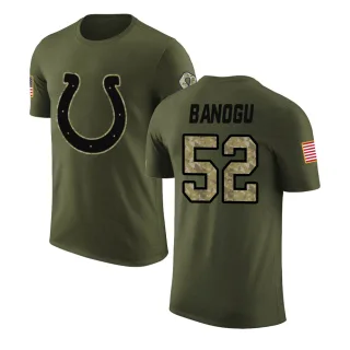 Ben Banogu Indianapolis Colts Olive Salute to Service Legend T-Shirt