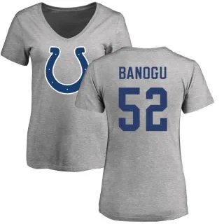 Ben Banogu Women's Indianapolis Colts Name & Number Logo Slim Fit T-Shirt - Ash