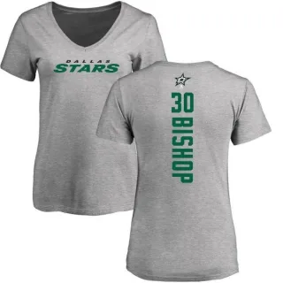 Ben Bishop Women's Dallas Stars Backer T-Shirt - Ash