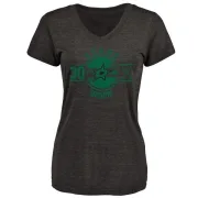 Ben Bishop Women's Dallas Stars Insignia Tri-Blend T-Shirt - Black