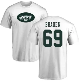 Ben Braden New York Jets Name & Number Logo T-Shirt - White