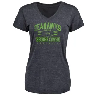 Ben Burr-Kirven Women's Seattle Seahawks Flanker Tri-Blend T-Shirt - Navy