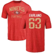 Ben Garland San Francisco 49ers Distressed Name & Number Tri-Blend T-Shirt - Red