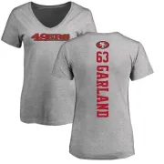 Ben Garland Women's San Francisco 49ers Backer V-Neck T-Shirt - Ash