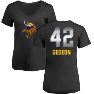 Ben Gedeon Women's Minnesota Vikings Midnight Mascot T-Shirt - Black