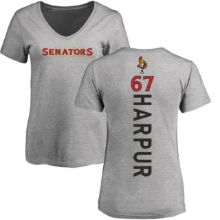 Ben Harpur Women's Ottawa Senators Backer T-Shirt - Ash