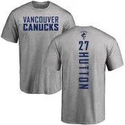 Ben Hutton Vancouver Canucks Backer T-Shirt - Ash