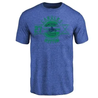 Ben Hutton Vancouver Canucks Insignia Tri-Blend T-Shirt - Royal