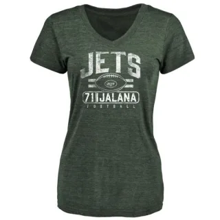 Ben Ijalana Women's New York Jets Flanker Tri-Blend T-Shirt - Green