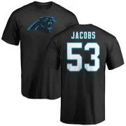 Ben Jacobs Carolina Panthers Name & Number Logo T-Shirt - Black