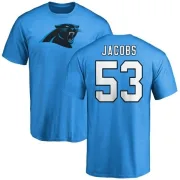 Ben Jacobs Carolina Panthers Name & Number Logo T-Shirt - Blue