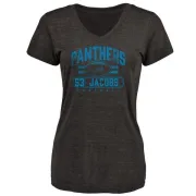 Ben Jacobs Women's Carolina Panthers Flanker Tri-Blend T-Shirt - Black