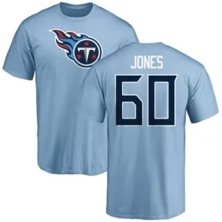 Ben Jones Tennessee Titans Name & Number Logo T-Shirt - Light Blue