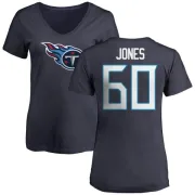 Ben Jones Women's Tennessee Titans Name & Number Logo Slim Fit T-Shirt - Navy