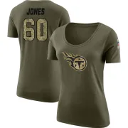 Ben Jones Women's Tennessee Titans Salute to Service Olive Legend Scoop Neck T-Shirt