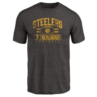 Ben Roethlisberger Pittsburgh Steelers Flanker Tri-Blend T-Shirt - Black