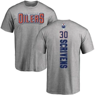 Ben Scrivens Edmonton Oilers Backer T-Shirt - Ash