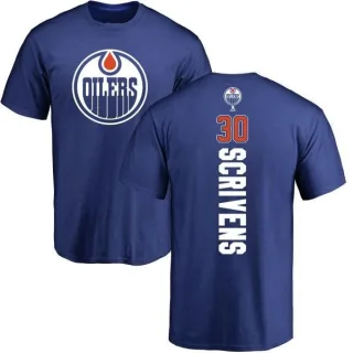 Ben Scrivens Edmonton Oilers Backer T-Shirt - Royal
